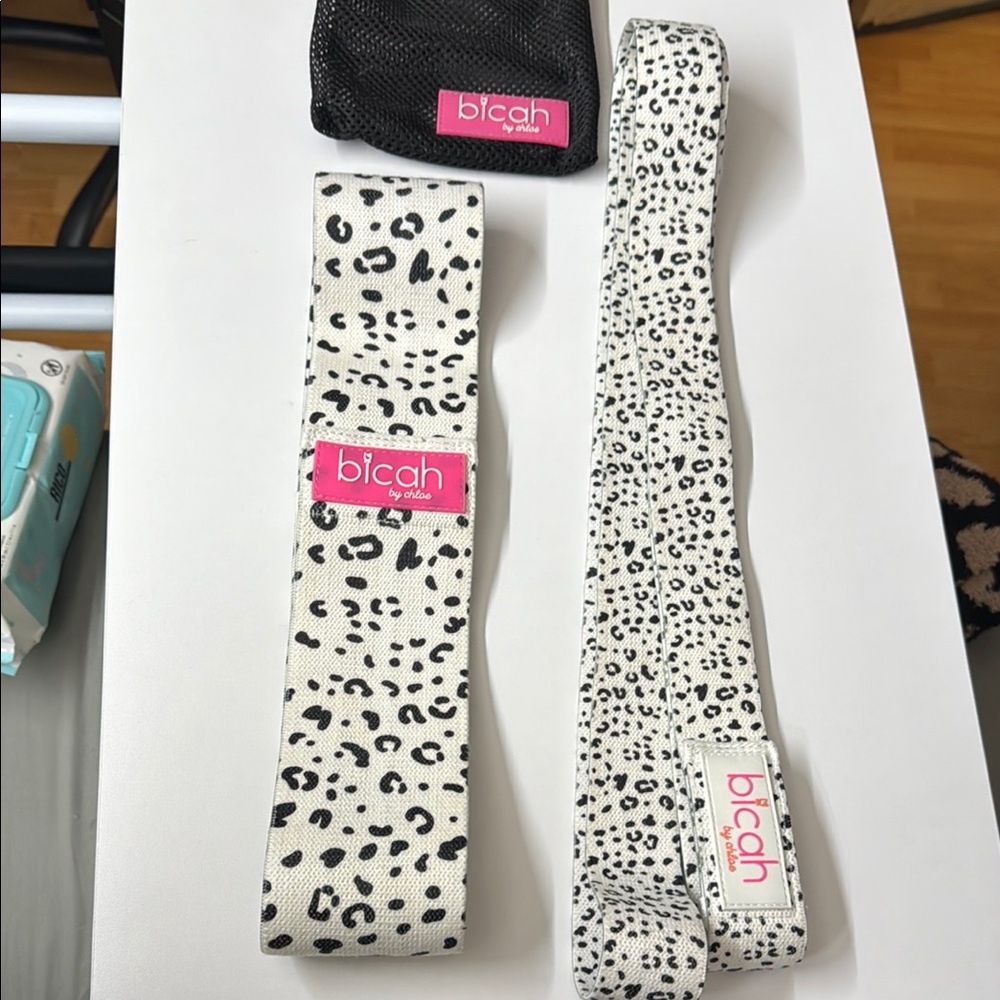Black and White Dalmatian Print resistant bands